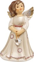 Goebel® - Kerst | Decoratief beeld / figuur "Engel met hart" | Aardewerk, 14cm, met Swarovski®