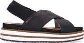 Woden Caroline Leather Sandalen - Dames - Zwart - Maat 37