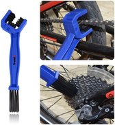 Fietsborstel - Fietsketting Reiniger - Fietsketting Schoonmaken - Kettingborstel voor fiets, motor en snorfiets - Blauw