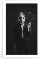 Walljar - Cigarettes And Sunglasses - Zwart wit poster