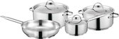 7-delige kookpannenset, Zilver - Roestvrij staal - BergHOFF|Essentials Line