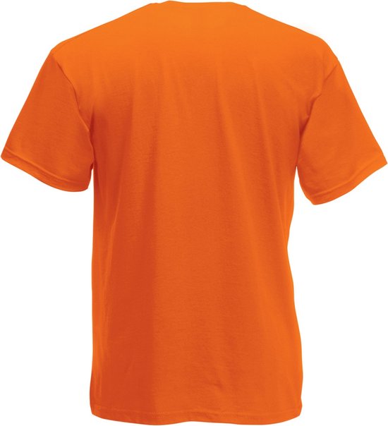 T-shirt à manches courtes pour hommes Fruit Of The Loom Valueweight (Oranje)