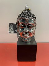 J-Line Decoratie - Boeddha op sokkel
