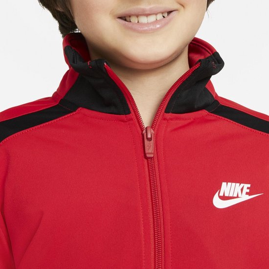 Nike Nike Sportswear Trainingspak - Maat 134 - Unisex - zwart - rood |  bol.com