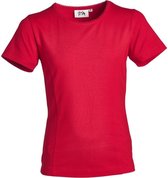 Meisjes basic shirt Rood | Maat 140/ 10Y