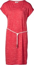 Dames jurk hibiscus melange Framboos | Maat 3XL