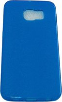 Samsung Galaxy S6 Edge blauw Transparant back cover TPU hoesje