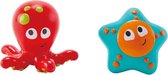 Hape Waterspuiters Oceaandieren 2-delig Rood/blauw