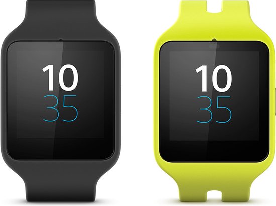 Sony SmartWatch 3 Zwart met siliconen band bol
