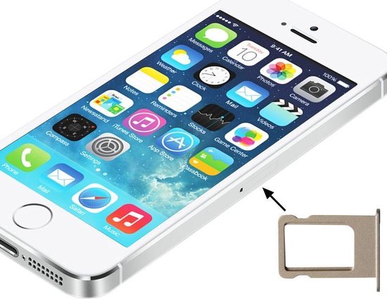 Let op type!! Original Sim Card Tray Holder for iPhone 5S (Gold) | bol.com