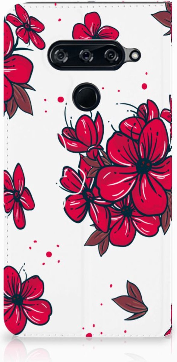 LG V40 Thinq Smart Cover Blossom Red