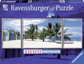 Ravensburger puzzel Eiland Saona, Caraïben - Legpuzzel - 1000 stukjes triptychon