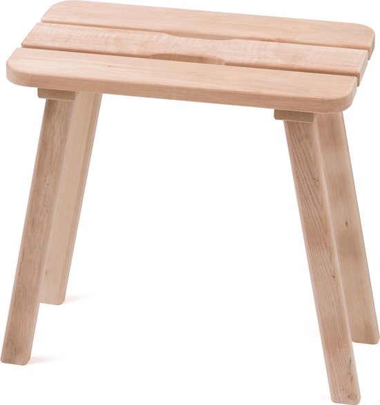 Sauna kruk / voetenbankje - elsen hout, 50 cm (Pinetta) | bol.com