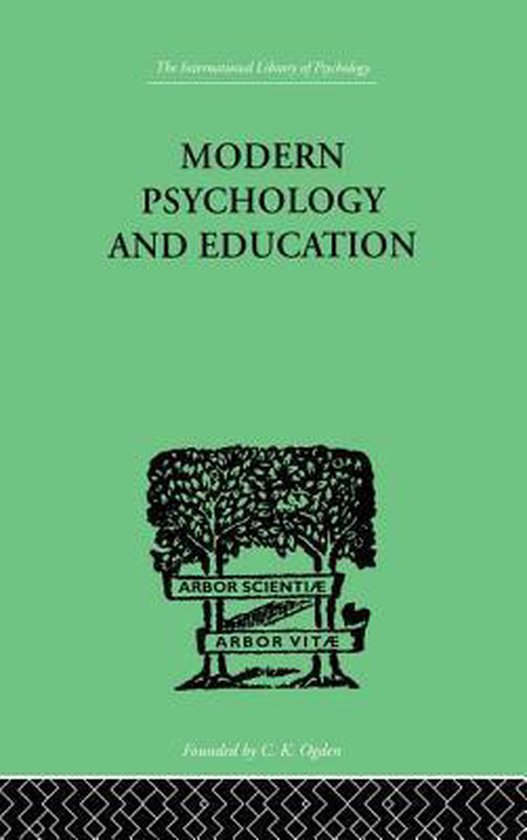 Modern Psychology And Education - cover