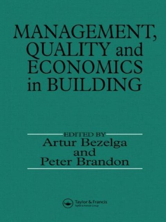 Management, Quality and Economics in Building - cover
