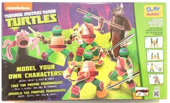 Neckermann Teenage mutant Ninja Turtles plasticine set groen | bol.com