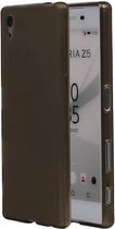 TPU Backcover Case Hoesje voor Sony Xperia Z5 Grijs