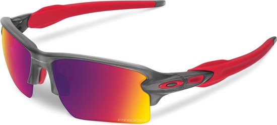 Oakley Flak 2.0 XL Sportbril Matte Grey Smoke Prizm Road bol