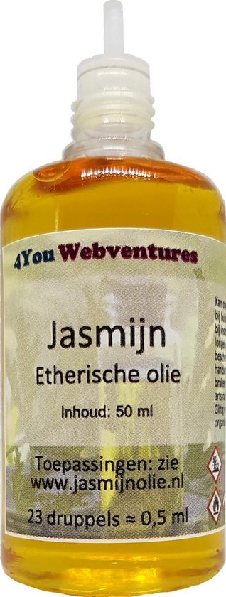 Pure etherische jasmijnolie - 50 ml - etherische olie - essentiële jasmijn  olie | bol