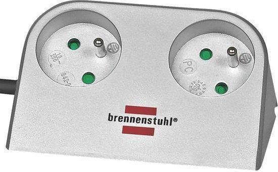 Brennenstuhl Desktop Power-Plus - Stekkerdoos 2x - Belgische aarding - 1,5  meter | bol.com