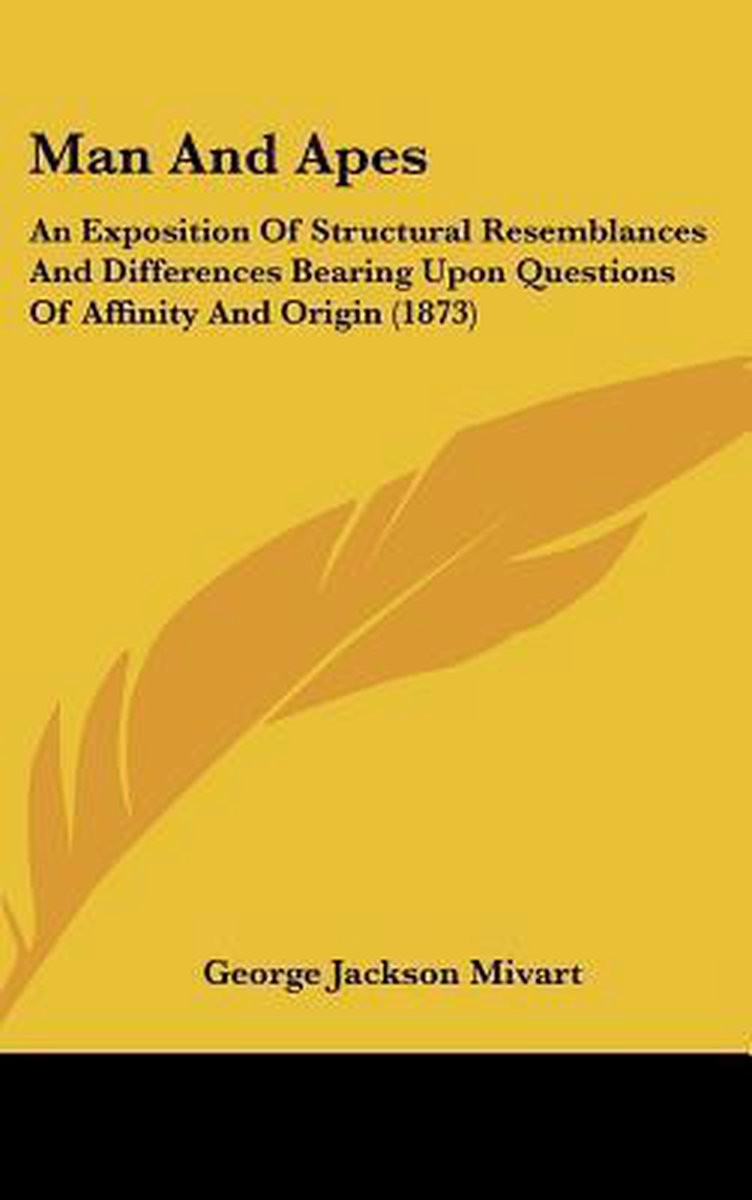 Man And Apes van Saint George Jackson Mivart