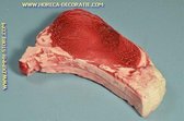 Karbonade, groot - rauw - 220x150 mm - vleesdummy