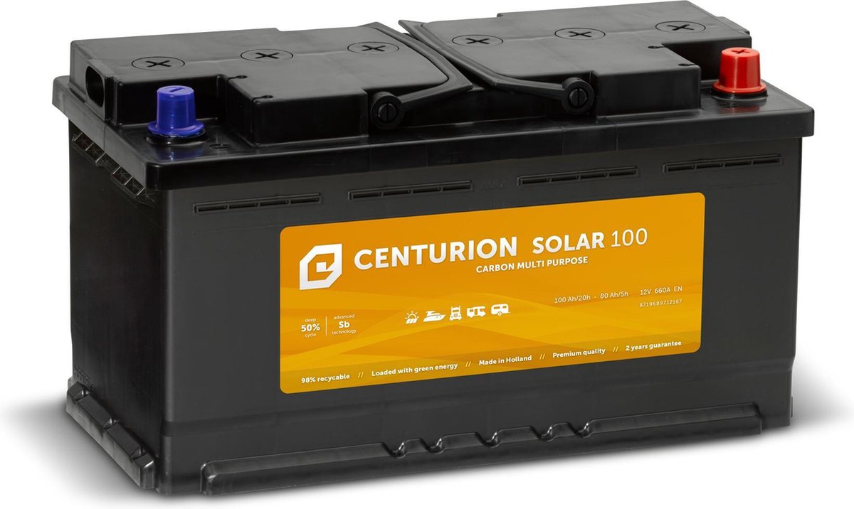 Centurion Solar accu 100Ah 12V | Zonnepanelen | bol.com