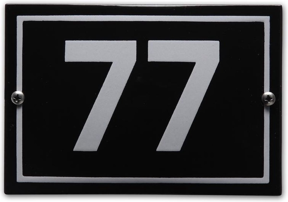 Huisnummer model Phil nr. 77