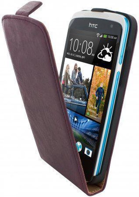 Mobiparts Vintage Flip Case HTC Desire 500 Rubin