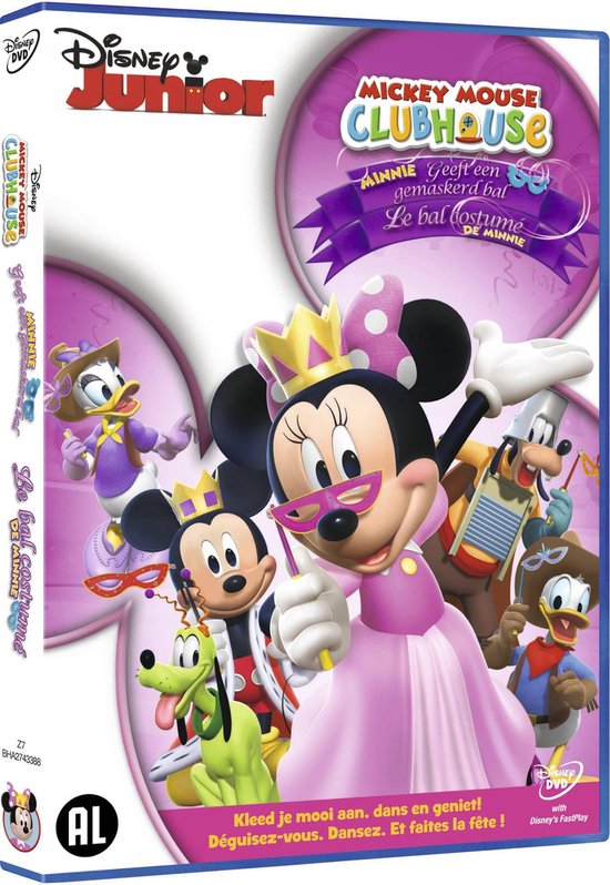 Cover van de film 'Mickey Mouse clubhouse - Minnie geeft een gemaskerd bal'