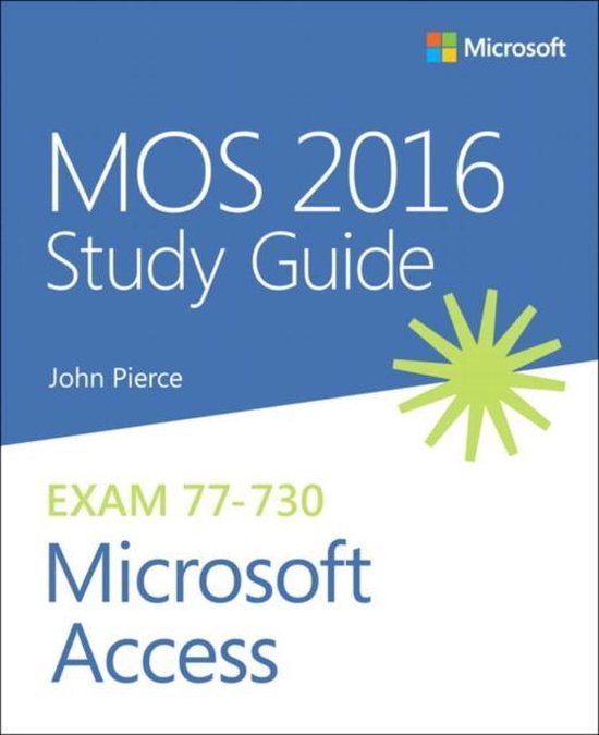 MOS 2016 Study Guide for Microsoft Access - cover