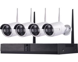 CCTV YubiX 1.3 MP Sony Camerasysteem Beveiligingcamera set WiFi 4 IP Camera's + NVR CCTV YubiX 1.3 MP Sony Camerasysteem Beveiligingcamera set WiFi 4 IP Camera's + NVR