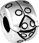 Quiges - 925 - Zilveren - Bedels -Sterling zilver - Beads - Ornament Stopper Kraal Charm - Geschikt – voor - alle bekende merken - Armband Z131