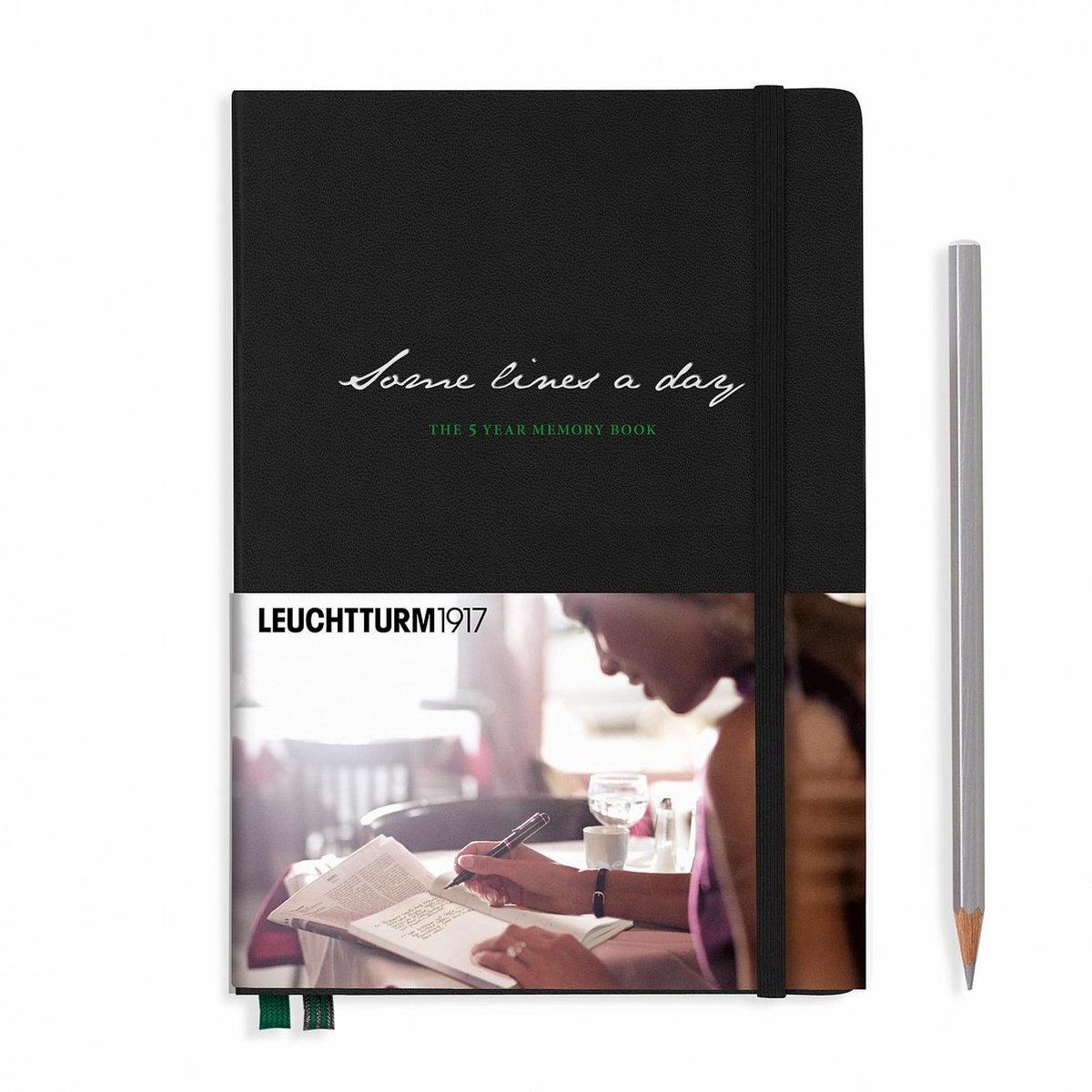 Leuchtturm1917 A5 Medium 5 jaar Dagboek met harde kaft Black