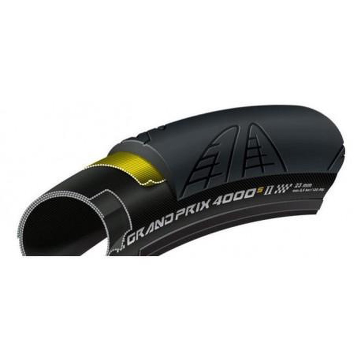 Continental Grand Prix 4000S II Vouwband 23622 / 700 x 23 Zwart
