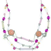 Multi color ketting met kralen