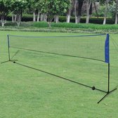 Badminton net met shuttles 600x155 cm - Badminton net - Badmintonset - Volleybal net
