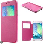 View cover wallet hoesje roze Samsung Galaxy A3