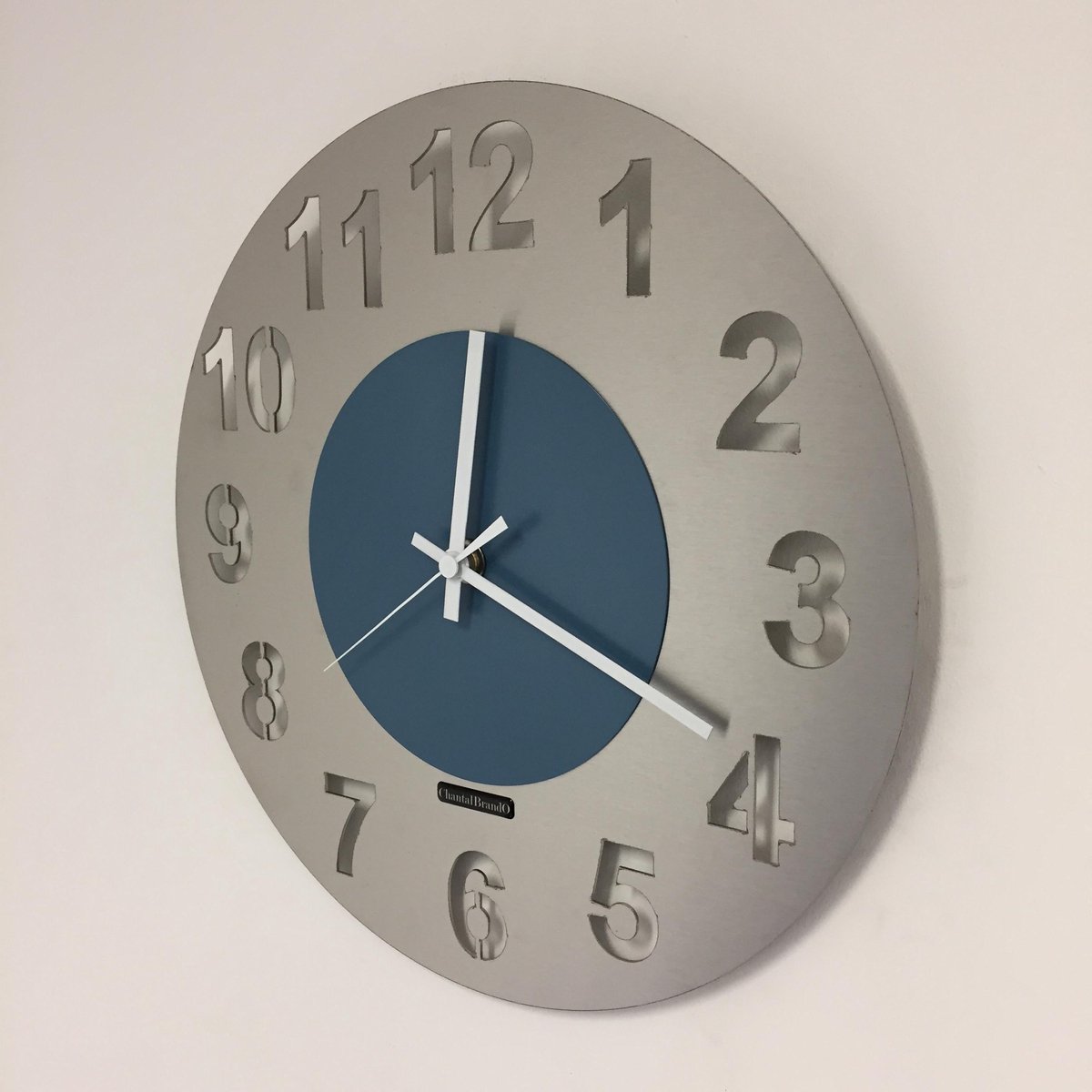 Wandklok JUNTE STEELBLUE & WHITE