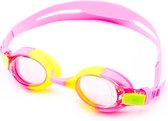 #DoYourSwimming - Zwembril incl. transportbox - »Picco« - anti-fog systeem, krasbestendige glazen met geïntegreerde UV-bescherming  - voor kinderen tot 12 jaar - AF-700 / roze/geel