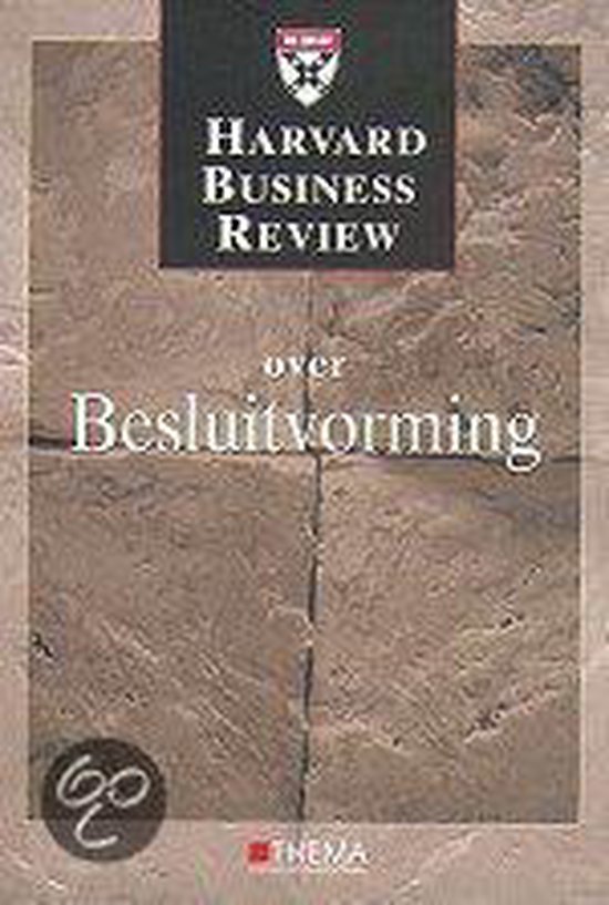 Cover van het boek 'Harvard business review besluitvorming'