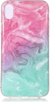 Shop4 - iPhone Xs Max Hoesje - Zachte Back Case Lava Roze