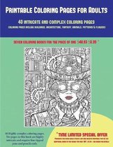 Printable Coloring Pages for Adults (40 Complex and Intricate Coloring Pages): An intricate and complex coloring book that requires fine-tipped pens and pencils only