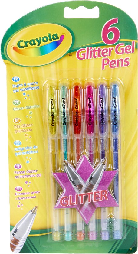 30 stylos bille encre gel métallisés pailletés : Chez