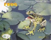3D Puzzel Bouwpakket Kikker - hout - gekleurd
