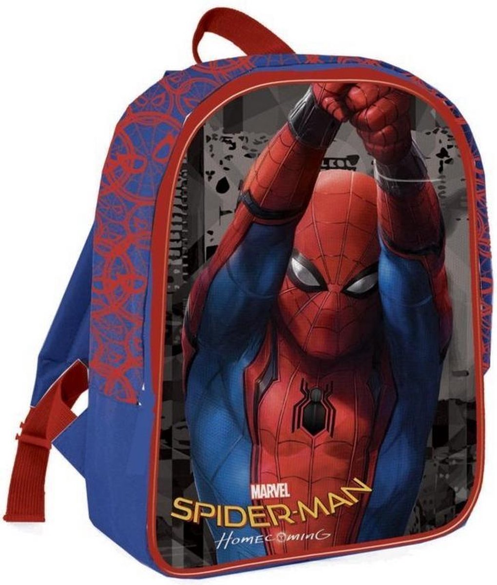 Spiderman - Homecoming Rugzak 27 cm hoog rood en blauw - Spider-Man