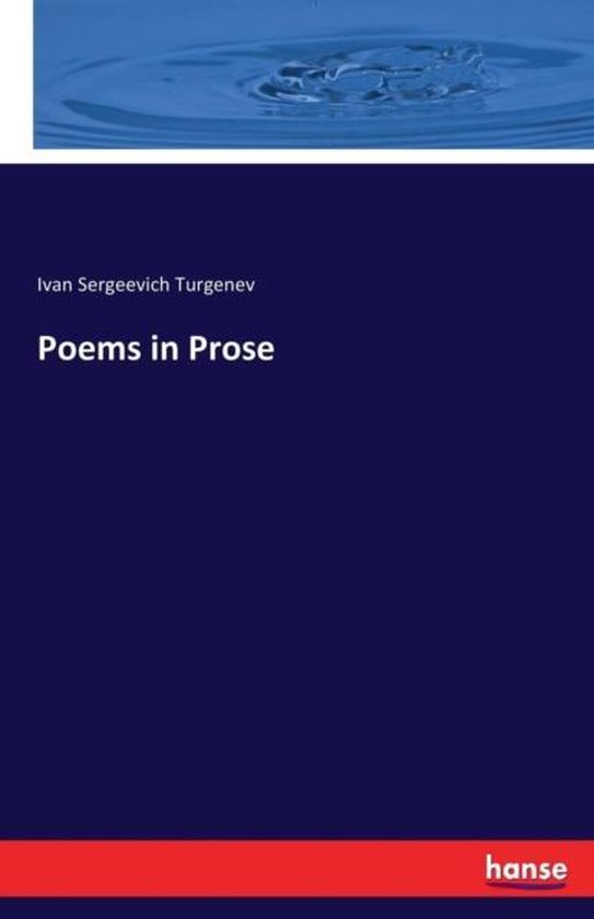 Poems in Prose 9783744689014 ivan turgenev Boeken