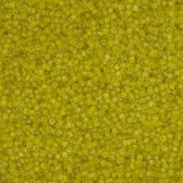 Glaskralen, [ rocailles ] Regenboog, 2 mm, 450 gram, geel