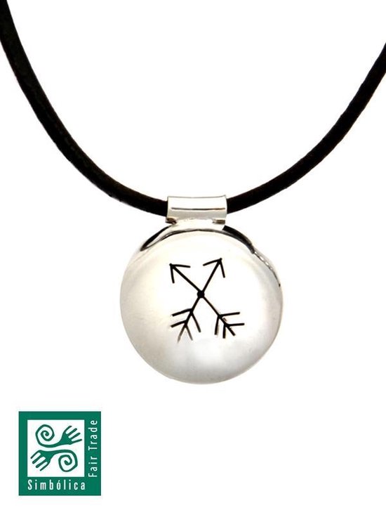 Pijlen - symbool Vriendschap - leren ketting