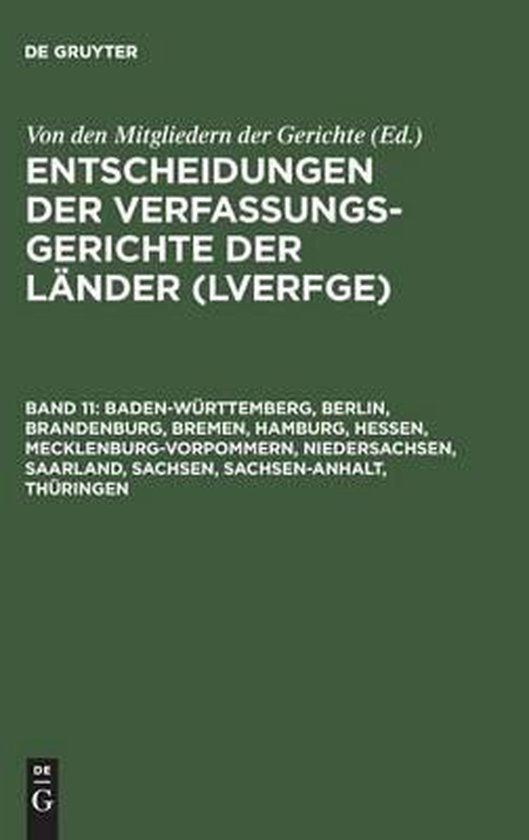 Baden-württemberg, Berlin, Brandenburg, Bremen, Hamburg, He ... - cover